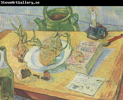 Vincent Van Gogh Still life:Drawing Board,Pipe,Onions and Sealing-Wax (nn04)